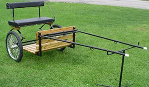 #07 Easy Entry Cart with Wood Floor and Metal Shafts