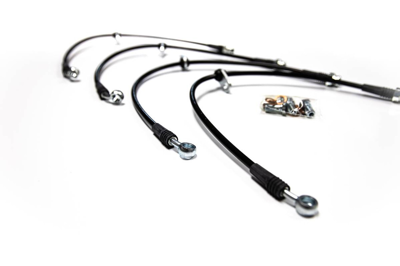 XLR8 Stainless Steel Brake Line with Black Teflon Coating (DOT