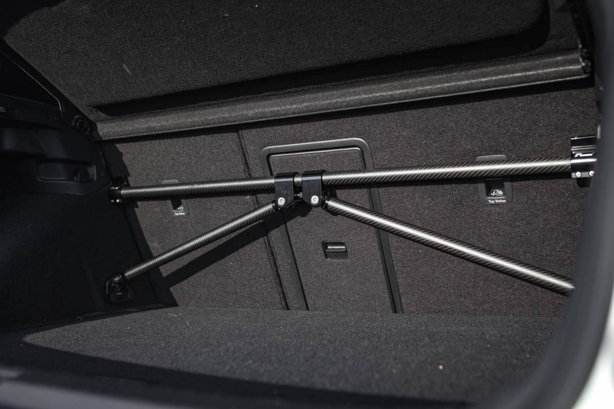 Racingline Carbon Fiber Rear Body Brace for VW/Audi MQB Vehicles