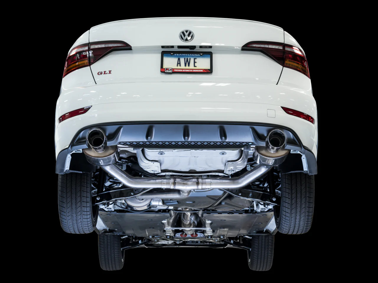 AWE Tuning Touring Edition Exhaust for VW MK7 GTI - Chrome Silver Tips (3015-32046)