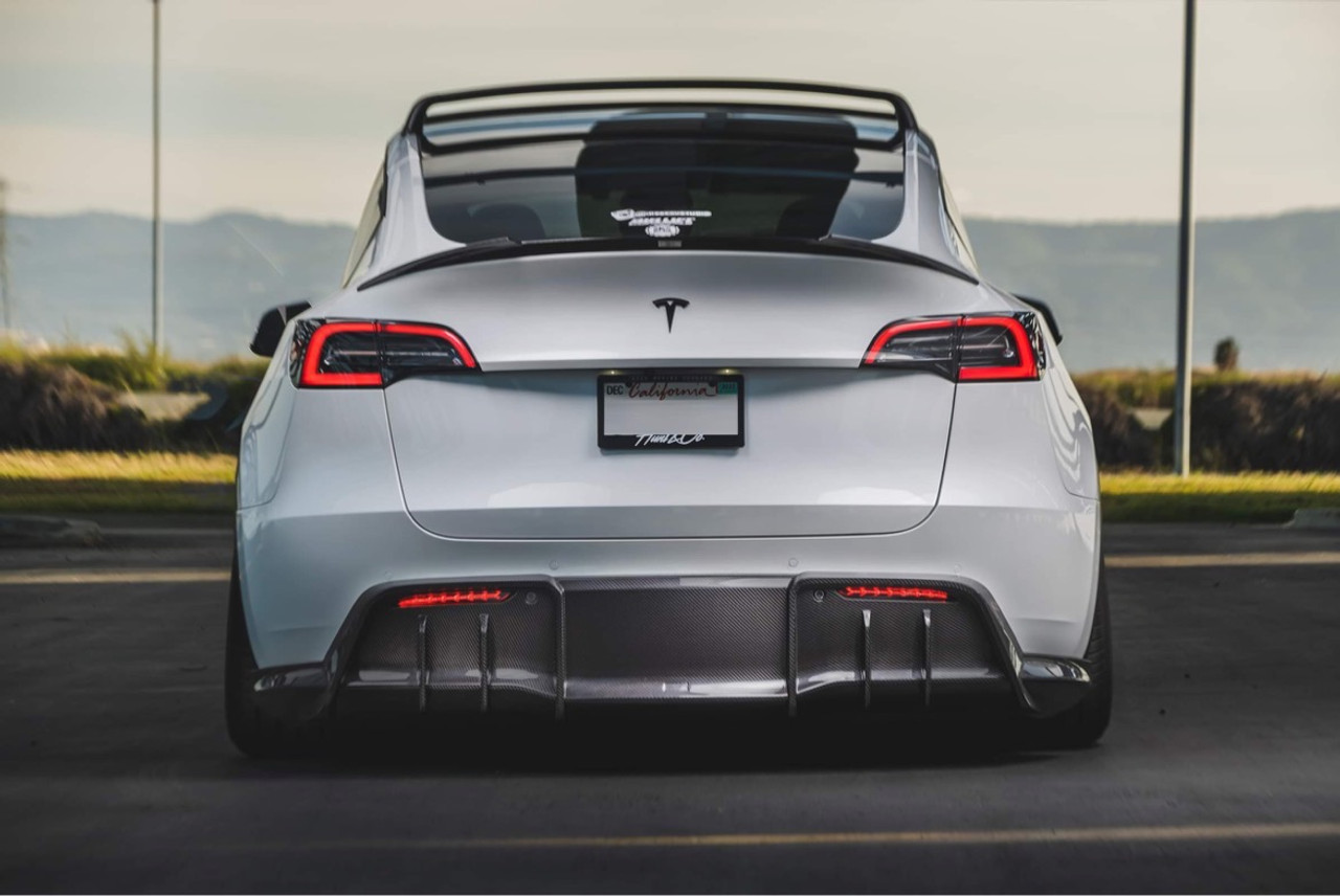 Tesla Model Y Premium Prepreg Carbon Fiber Spoiler – ADRO Inc