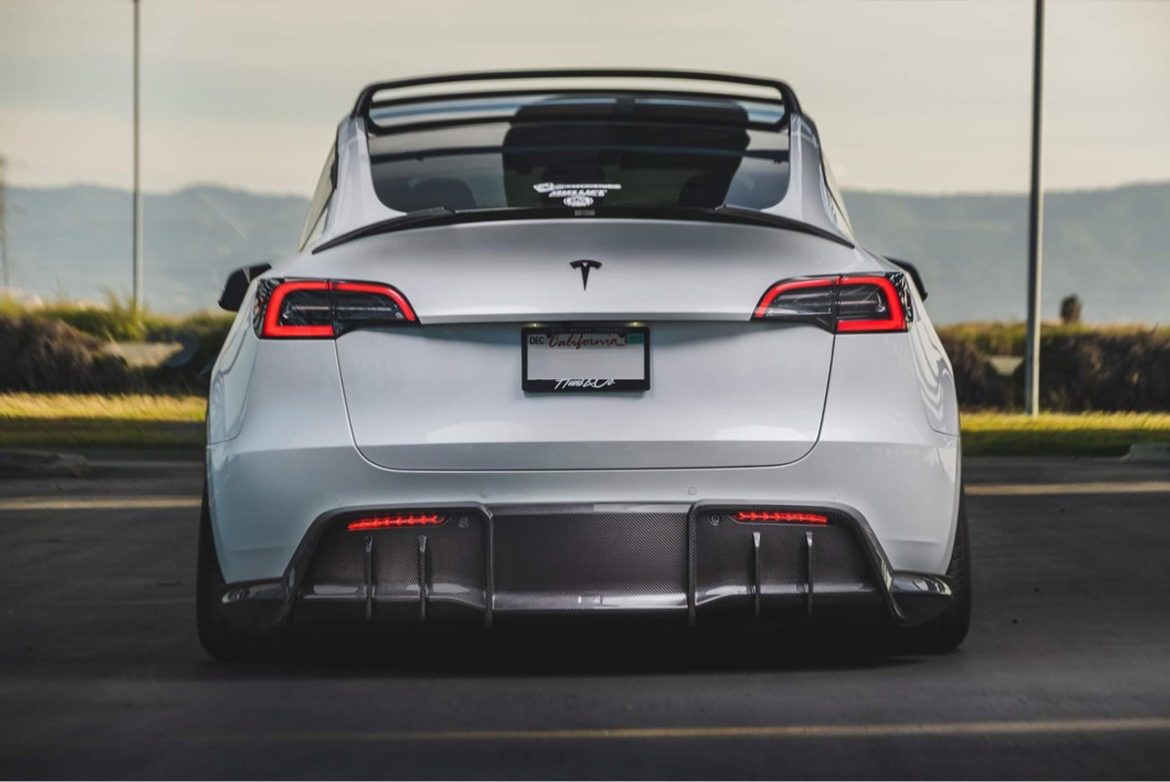 ADRO Aero Rear Diffuser (Dry Carbon Fiber), Body Kit Pieces for Tesla  Model 3