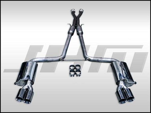 JHM Exhaust - Cat-Back - JHM C6-S6 5.2L V10 FSI Stainless Steel 2.75 Inch w X-Pipe - JHM-C6S6V10CB