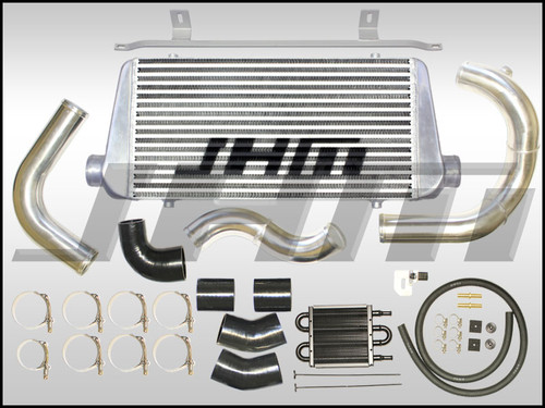 JHM Intercooler Kit - Front Mount or FMIC (JHM) Large Core for B7-A4 2.0T - BLUE COUPLERS - VAR-JHM-B720TFMICLC-BLUE
