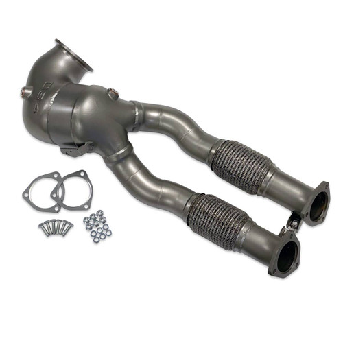 034Motorsport Cast Stainless Steel Racing Downpipe, Audi 8S TTRS and 8V.5 RS3 - 034-105-4044