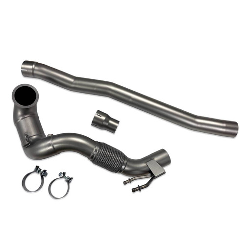 034Motorsport Cast Stainless Steel Racing Downpipe, 8V Audi A3/S3 & MKVII Volkswagen Golf R - 034-105-4041-AWD