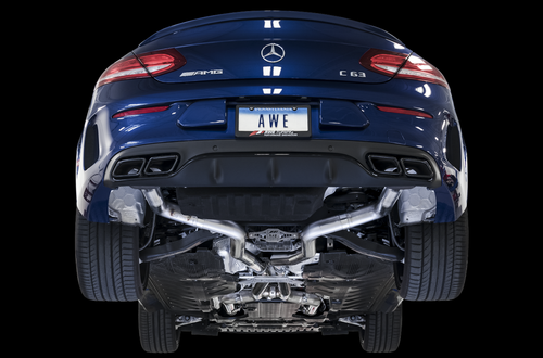 AWE Track Edition Exhaust System for '15-'18 Mercedes-Benz W205 AMG C63/S Coupe & Sedan (no tips) - 3020-31020 - 3020-31014