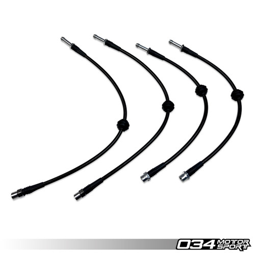 034Motorsport Stainless Steel Braided Brake Line Kit, B8/B8.5 Audi S4/S5 - 034-303-0014