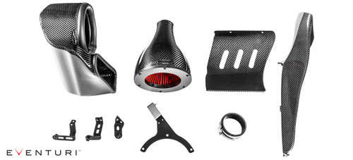 Eventuri Black Carbon Intake with secondary duct For Audi B9 RS5 - EVE-B9RS5-CF-INT