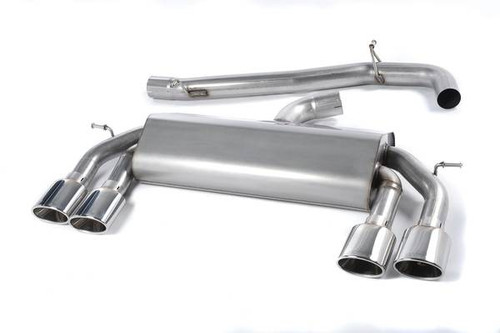 Milltek Cat Back Exhaust - Non Resonated - Polished Oval Tip - SSXVW307