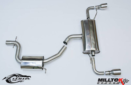 Milltek Cat Back Exhaust - Resonated Dual 90mm Jet - SSXVW115