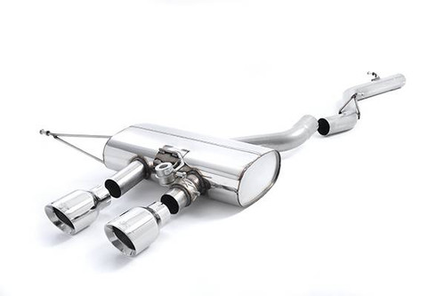 Milltek Cat Back Exhaust - Non Resonated - Polished Trims Dual GT100 - SSXVW162