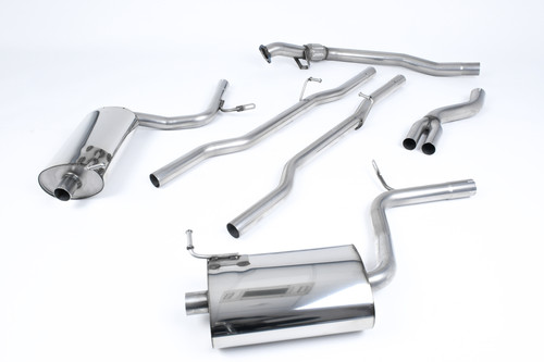 Milltek Cat Back Exhaust - Non Resonated Dual 100mm Jet - SSXAU305