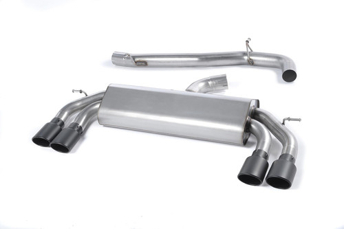 Milltek Cat Back Exhaust - Non Resonated - Cerakote Black Tips - SSXAU520