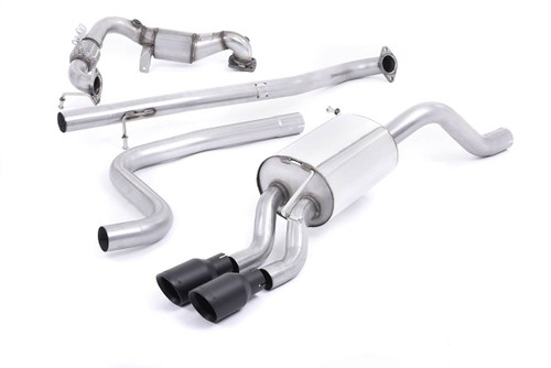 Milltek Turbo Back including Hi-Flow Sports Cat Exhaust - Non Resonated - SSXVW255