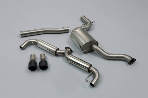 Milltek Cat Back Exhaust Black Trims - SSXVW185