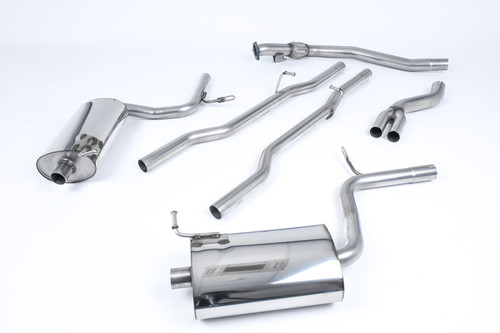 Milltek Cat Back Exhaust - Non Resonated Dual 100mm Jet - SSXAU309