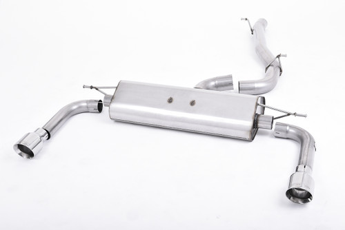 Milltek Cat Back Exhaust - Non Resonated - Polished Tips - SSXAU482