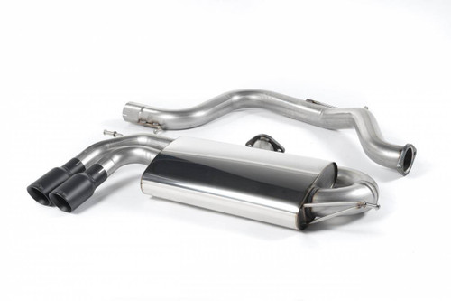 Milltek Cat Back Exhaust - Resonated - Polished Tips Twin 80mm GT80 - SSXVW279