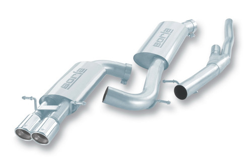 BORLA Cat-Back(tm) Exhaust System - S-Type - Polished Stainless Tips For Audi B5 S4 Quattro 2.7T V6 AT - 14902
