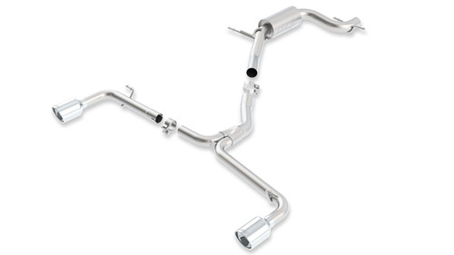 BORLA Cat-Back(tm) Exhaust System - S-Type - Polished Stainless Tips For Volkswagen Beetle 2.0L Turbo AT - 140485