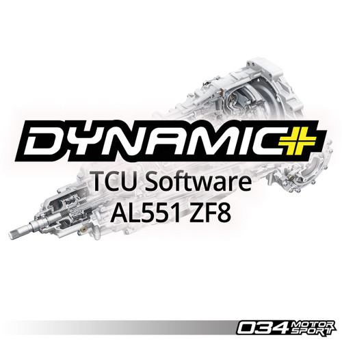 034MOTORSPORT DYNAMIC+ TCU SOFTWARE UPGRADE FOR AL551 ZF8 TRANSMISSION, B8/B8.5 Q5/SQ5, C7/C7.5 A6/A7 3.0TFSI - 034-103-2550