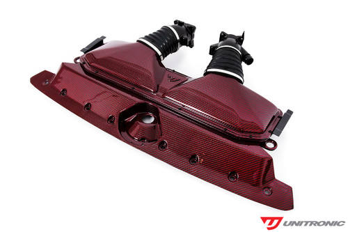 Unitronic Carbon Fiber Intake & Turbo Inlets - Red Carbon Kevlar For Audi RS6/RS7 C8 - UH033-INA