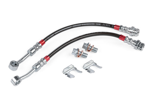 APR Braided Stainless Steel Brake Lines (Set of 2) - Rear for VW/Audi MQB | BRK00051