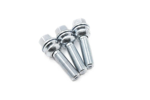 Black M14x1.5 Cone Seat Extended Lug Bolts  38MM