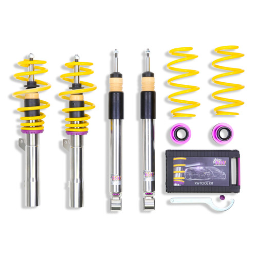 KW Coilover Kit V3 Audi Golf V GTI + Rabbit; 2WD (A5/1K 1KP); all engines; incl. DSG | 35210039