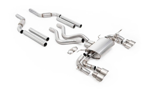 Milltek Land Rover Defender OCTA Cat-back with Brushed Titanium Tips | SSXLR265