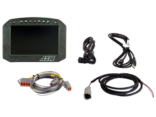 AEM CD-5FL Carbon Flat Panel Logging Display | 30-5601F