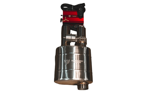 Valvetronic Designs Universal Muffler Kit, Single Inlet Dual Outlet, 76MM 3.0" 1 Muffler | UVM.76MM.DUALOUT.x1