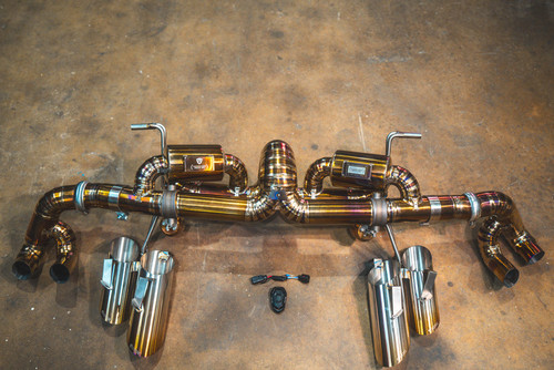 Valvetronic Designs Lamborghini LP-580, LP-610 Huracan 5.2L F1 Catback , Grade 5 Titanium | LAM.HUR.F1.TI