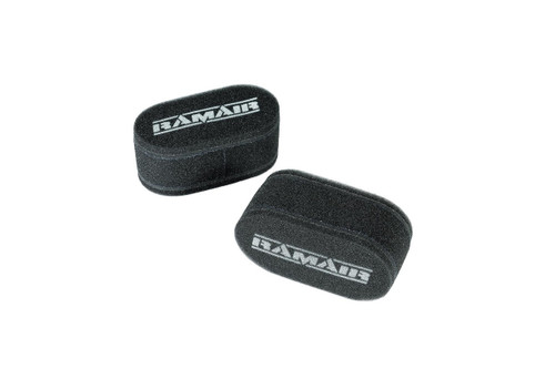 Ramair Carb Sock Foam Air Filters Caged 2x 75mm (3inch) Short | CS-901-C