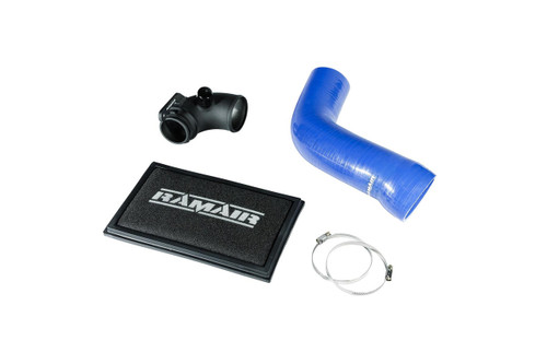 Ramair Performance Air Filter + Blue Air Intake Hose & Turbo Elbow - A3 S3 TSI | PPF-3129-RIP-BL-TI