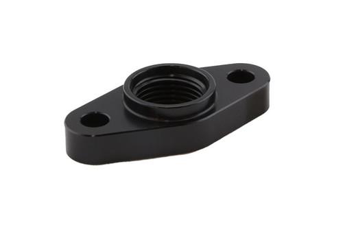 Turbosmart Billet Turbo Drain Adapter w/ Silicon O-Ring 52mm Mounting Holes - T3/T4 Style Fit | TS-0804-1011