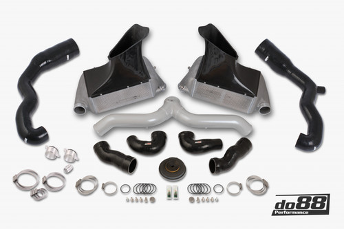 do88 07-09 Porsche 911 Turbo/GT2 (997.1) BigPack Intercooler Kit w/Pipe + Inlets | BIG-140-76