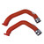 Wrinke Red SES Intercooler Pipes - SES1116ICPWR