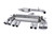 Milltek Cat Back Exhaust - Resonated - Quad Round Polished Tips - SSXAU476