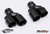 Milltek Cat Back Exhaust Quad Cerakote Black Tips - SSXAU556