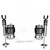 Accuair Rear Air Springs, Brackets, & Hardware (Pair) for Audi B8