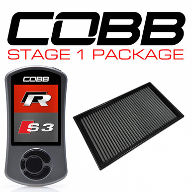 COBB Stage 1 Power Package with DSG / S Tronic Flashing for Volkswagen (Mk7/Mk7.5) Golf R, Audi S3 (8V) - VLK0030010-DSG
