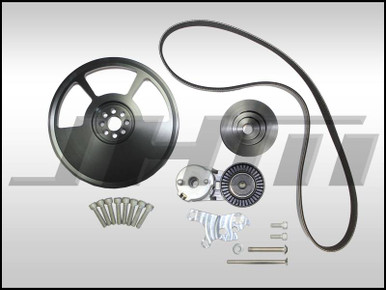 JHM 6-Rib Alternator Belt Conversion Kit, Version 2 for B6-B7 S4 and C5-allroad w 4.2L (40v) - JHM-B67S46RibV2