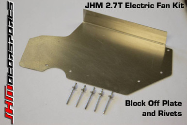 JHM Electric Fan Kit (EFK) Timing Cover Block Off Plate for B5-S4, C5 A6-allroad 2.7T - JHM-27TEFKBOP