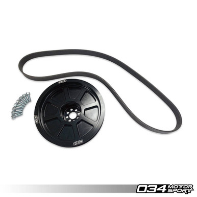 034Motorsport Supercharger 190MM Crank Pulley Upgrade for B8 Audi Platforms