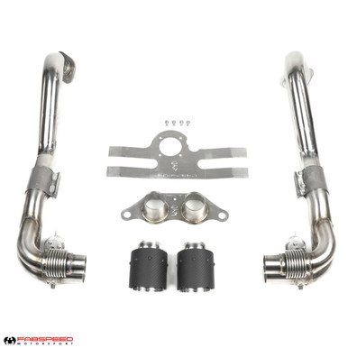Fabspeed Porsche 981 Cayman GT4 / Spyder Valvetronic GT3 Muffler Conversion Kit - VAR-FS.POR.981GT4.GT3CK