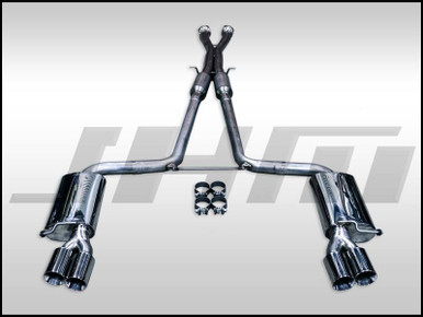 JHM Exhaust - Cat-Back - JHM C6-S6 5.2L V10 FSI Stainless Steel 2.75 Inch w X-Pipe - JHM-C6S6V10CB