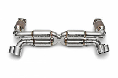 Fabspeed Porsche 996 GT2 70mm Supersport X- Pipe Exhaust System - FS.POR.996GT2.SSX