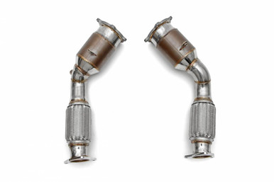 Fabspeed Porsche 955 Turbo / Turbo S Primary Sport Catalytic Converters - FS.POR.955T.PSC